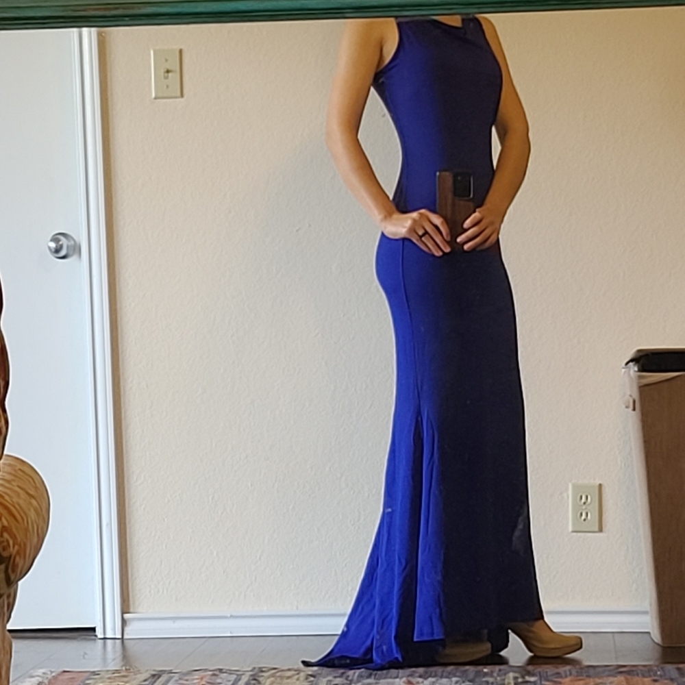 Cobalt Blue Grace Karin Floor Length Dress